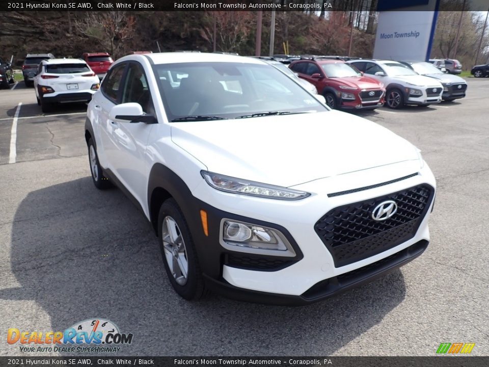 2021 Hyundai Kona SE AWD Chalk White / Black Photo #3