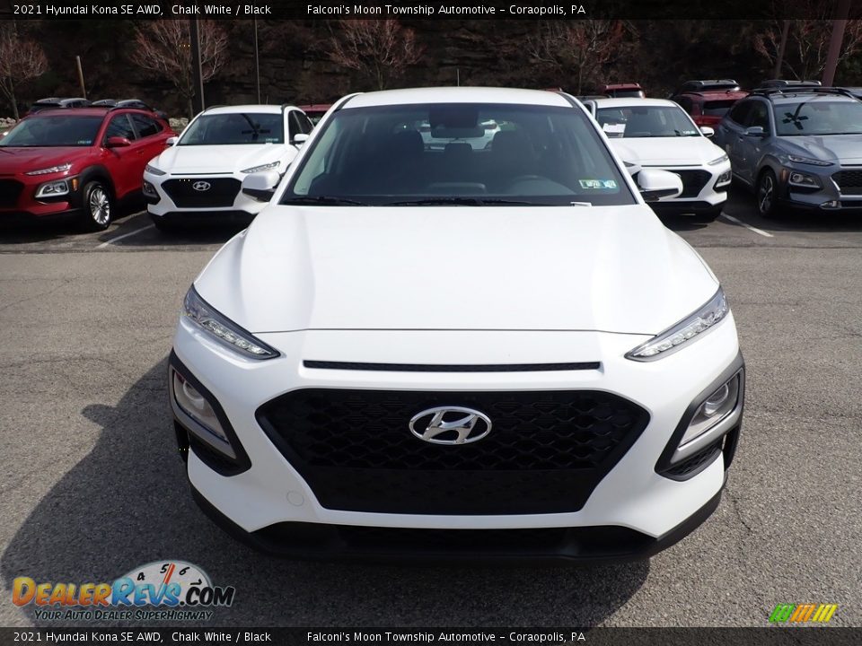 2021 Hyundai Kona SE AWD Chalk White / Black Photo #4