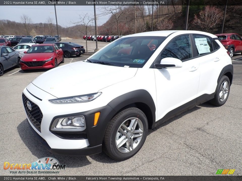 2021 Hyundai Kona SE AWD Chalk White / Black Photo #5