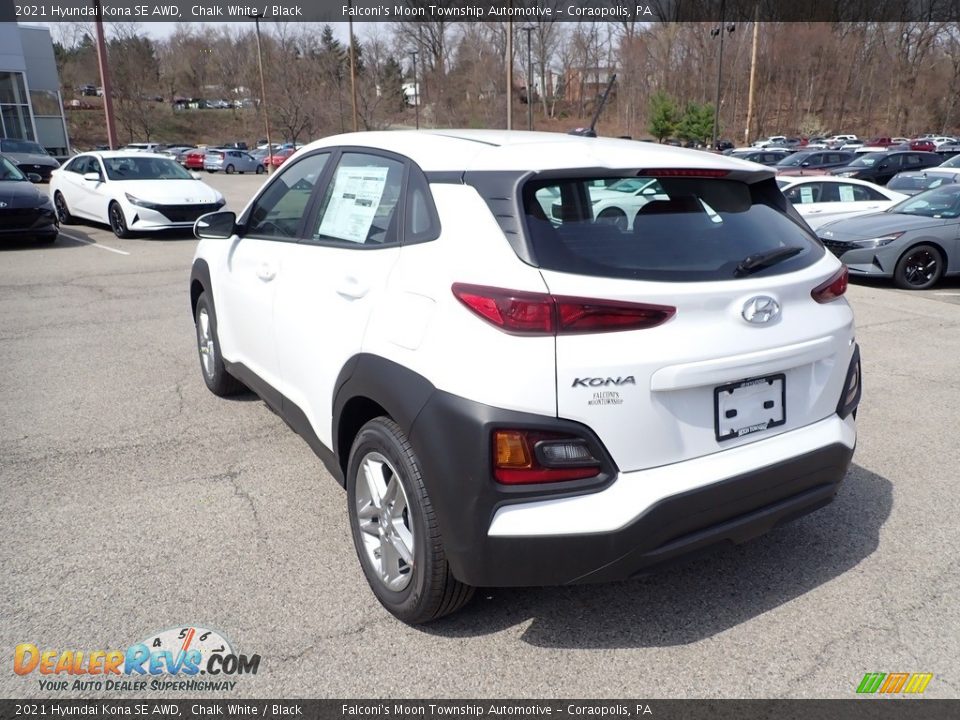 2021 Hyundai Kona SE AWD Chalk White / Black Photo #6