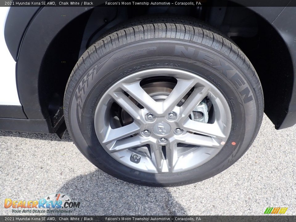 2021 Hyundai Kona SE AWD Chalk White / Black Photo #7