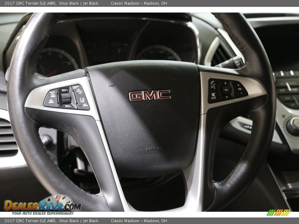2017 GMC Terrain SLE AWD Onyx Black / Jet Black Photo #7
