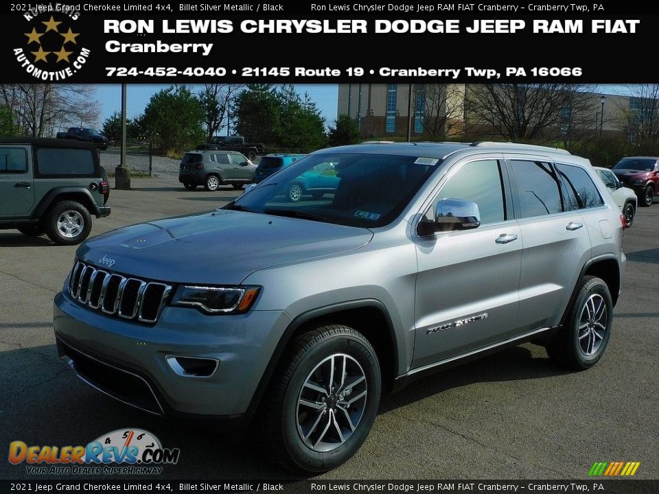 2021 Jeep Grand Cherokee Limited 4x4 Billet Silver Metallic / Black Photo #1