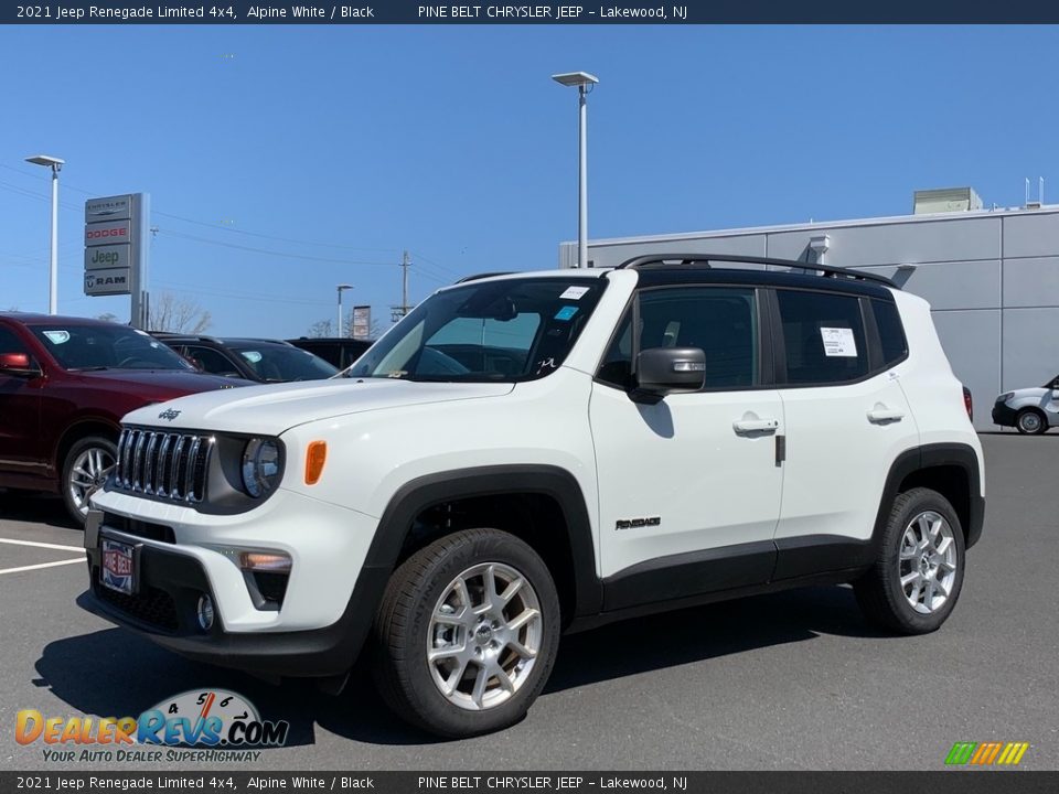 2021 Jeep Renegade Limited 4x4 Alpine White / Black Photo #1