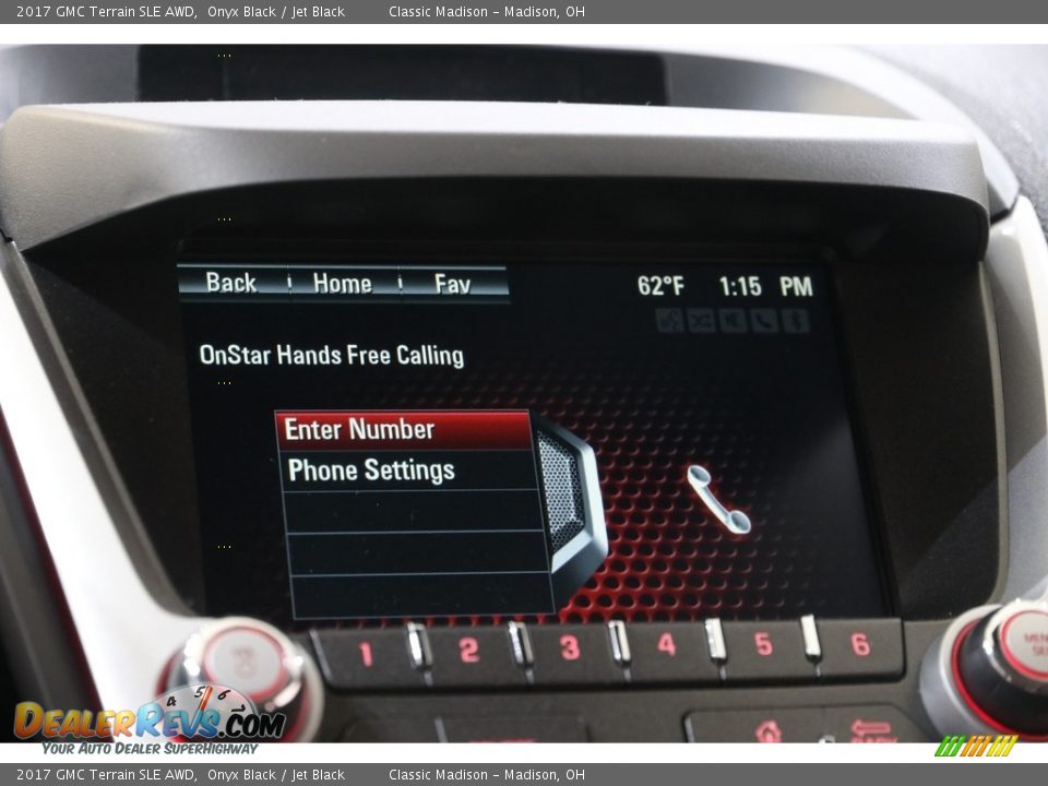 2017 GMC Terrain SLE AWD Onyx Black / Jet Black Photo #11
