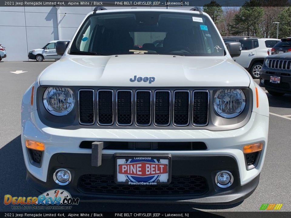 2021 Jeep Renegade Limited 4x4 Alpine White / Black Photo #3