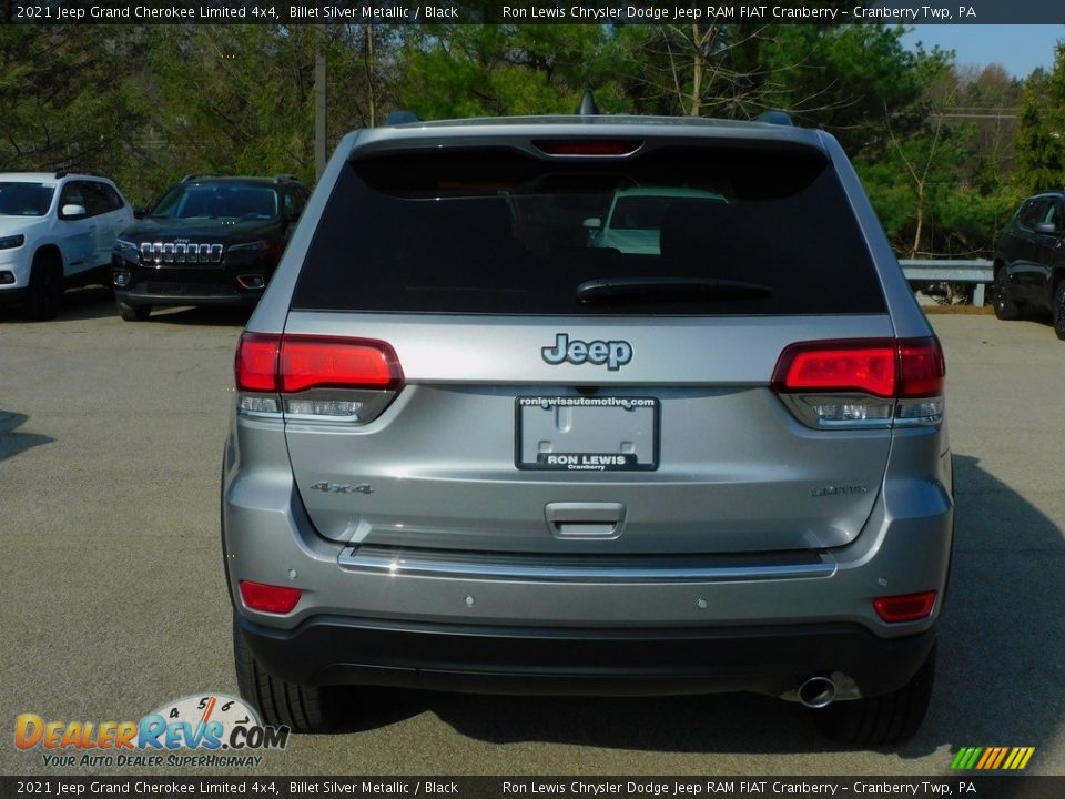 2021 Jeep Grand Cherokee Limited 4x4 Billet Silver Metallic / Black Photo #6