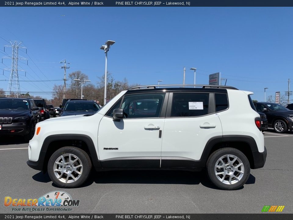 2021 Jeep Renegade Limited 4x4 Alpine White / Black Photo #4