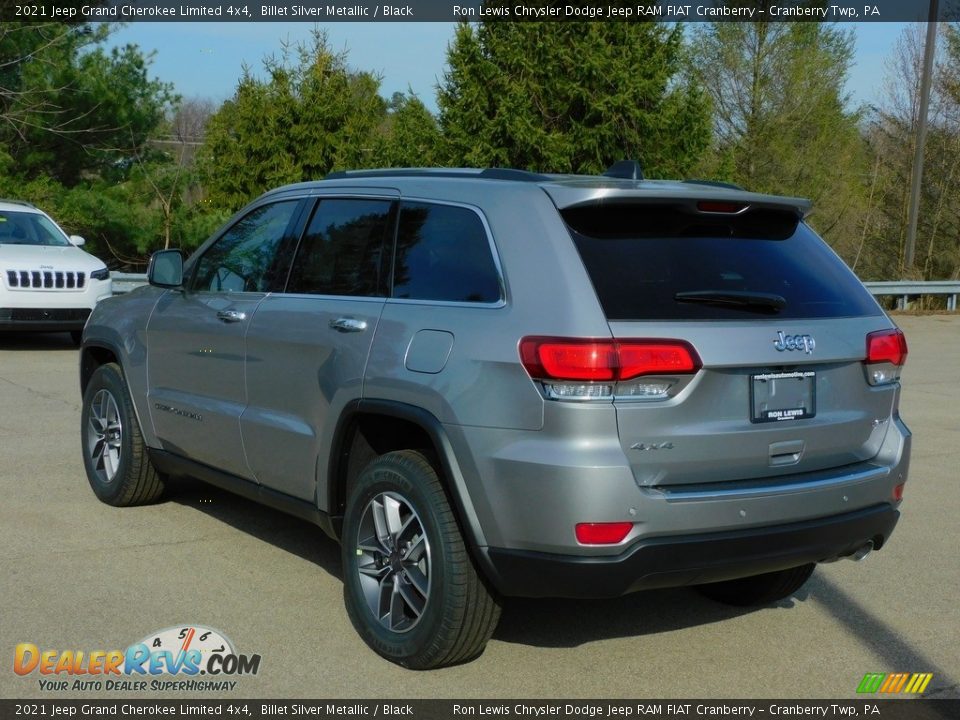 2021 Jeep Grand Cherokee Limited 4x4 Billet Silver Metallic / Black Photo #8