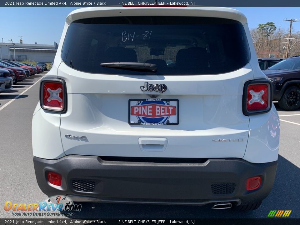 2021 Jeep Renegade Limited 4x4 Alpine White / Black Photo #7