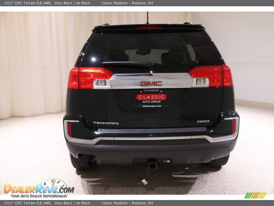 2017 GMC Terrain SLE AWD Onyx Black / Jet Black Photo #17