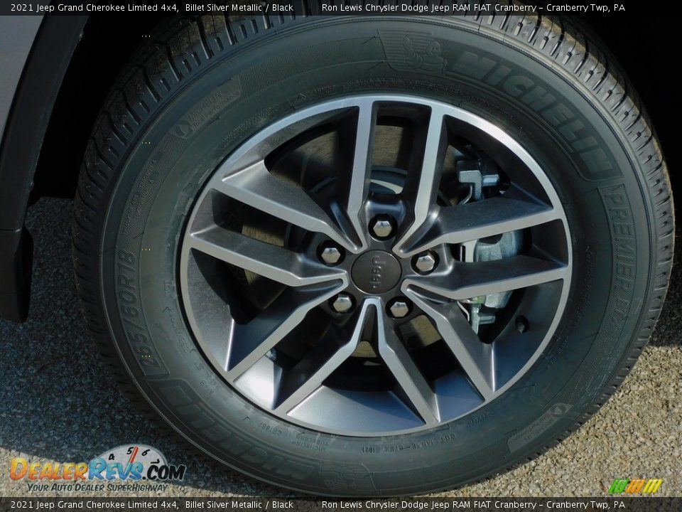2021 Jeep Grand Cherokee Limited 4x4 Billet Silver Metallic / Black Photo #10