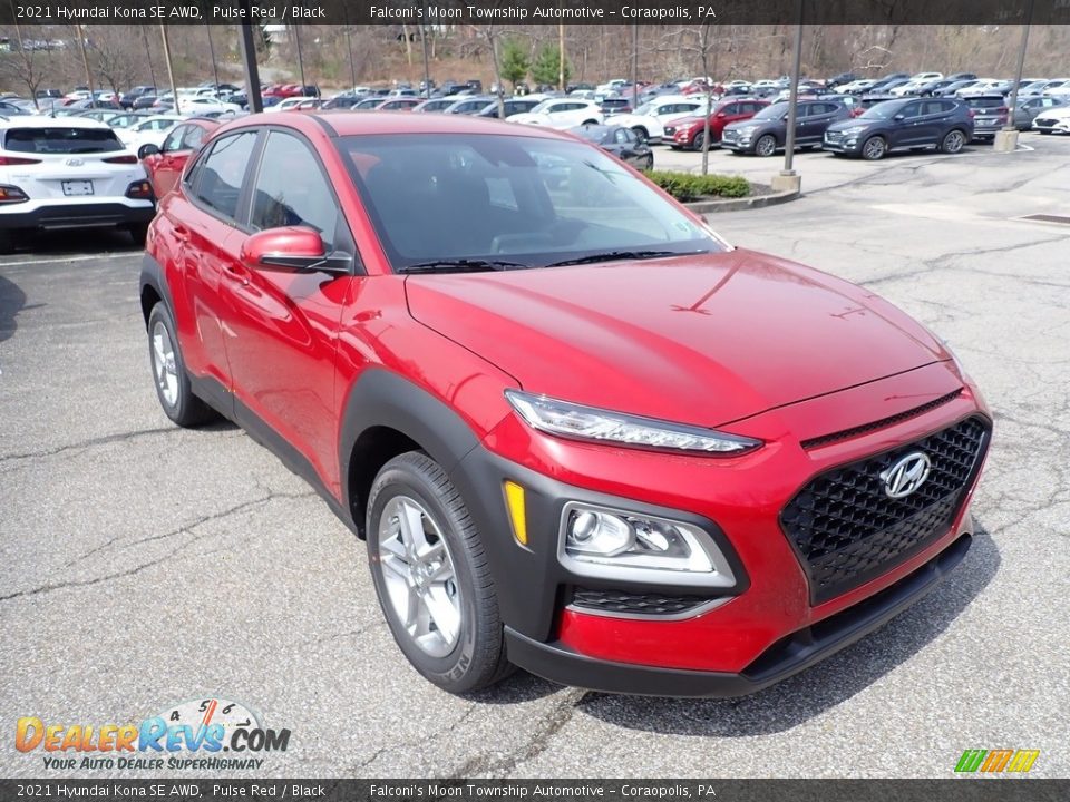 2021 Hyundai Kona SE AWD Pulse Red / Black Photo #3