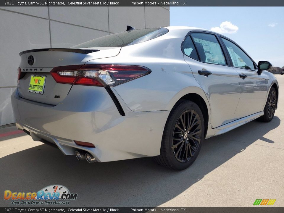 2021 Toyota Camry SE Nightshade Celestial Silver Metallic / Black Photo #3
