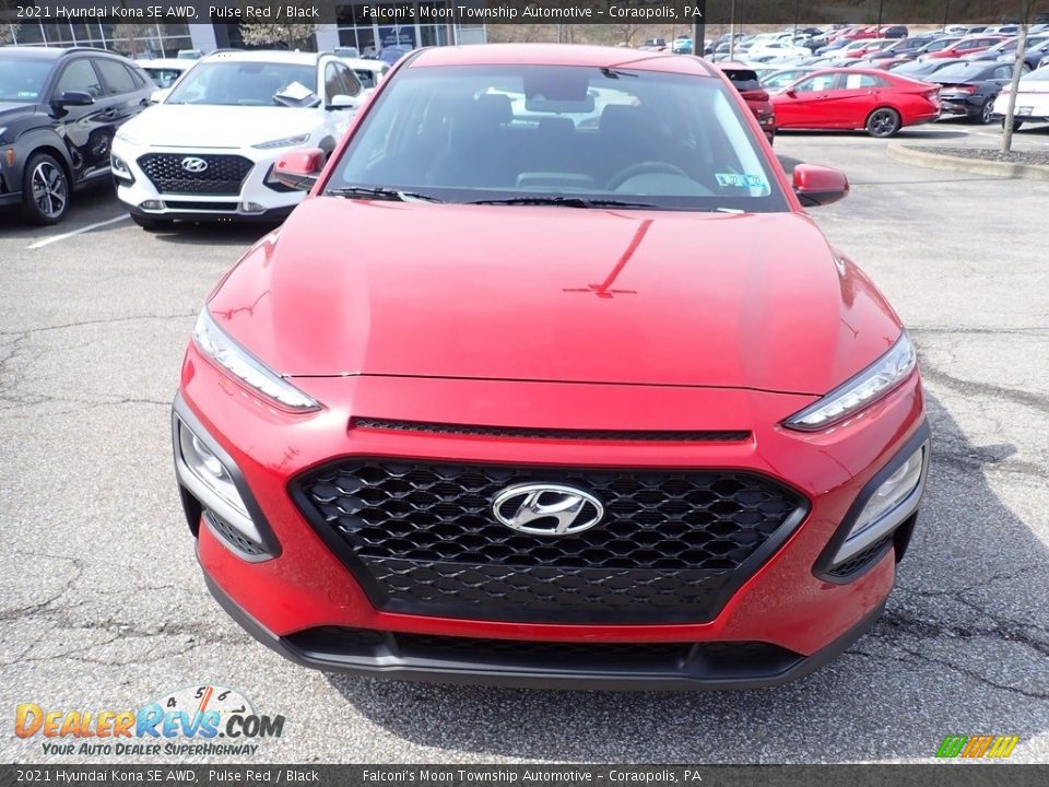 2021 Hyundai Kona SE AWD Pulse Red / Black Photo #4