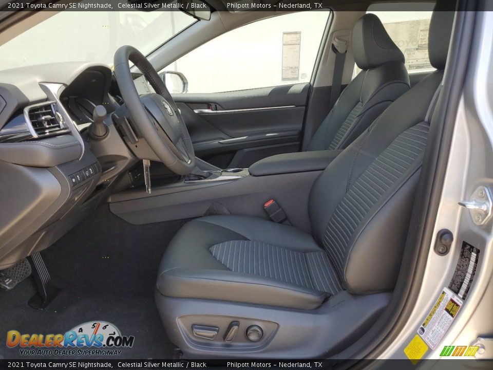 2021 Toyota Camry SE Nightshade Celestial Silver Metallic / Black Photo #4