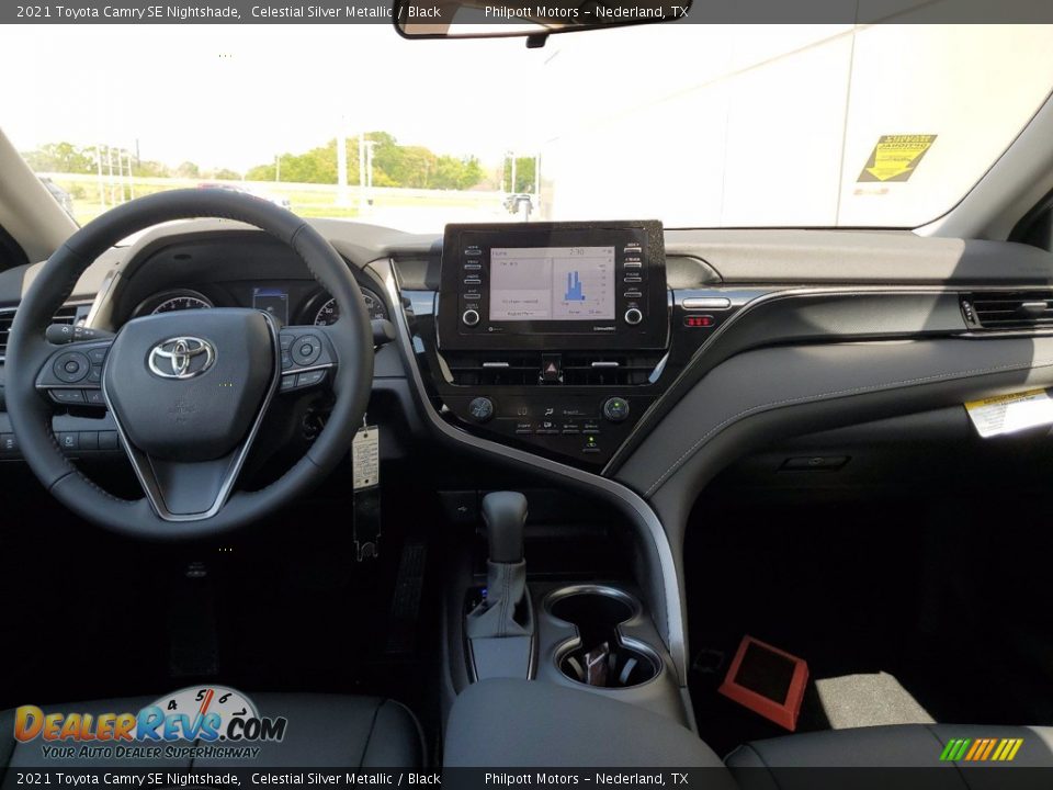 2021 Toyota Camry SE Nightshade Celestial Silver Metallic / Black Photo #5
