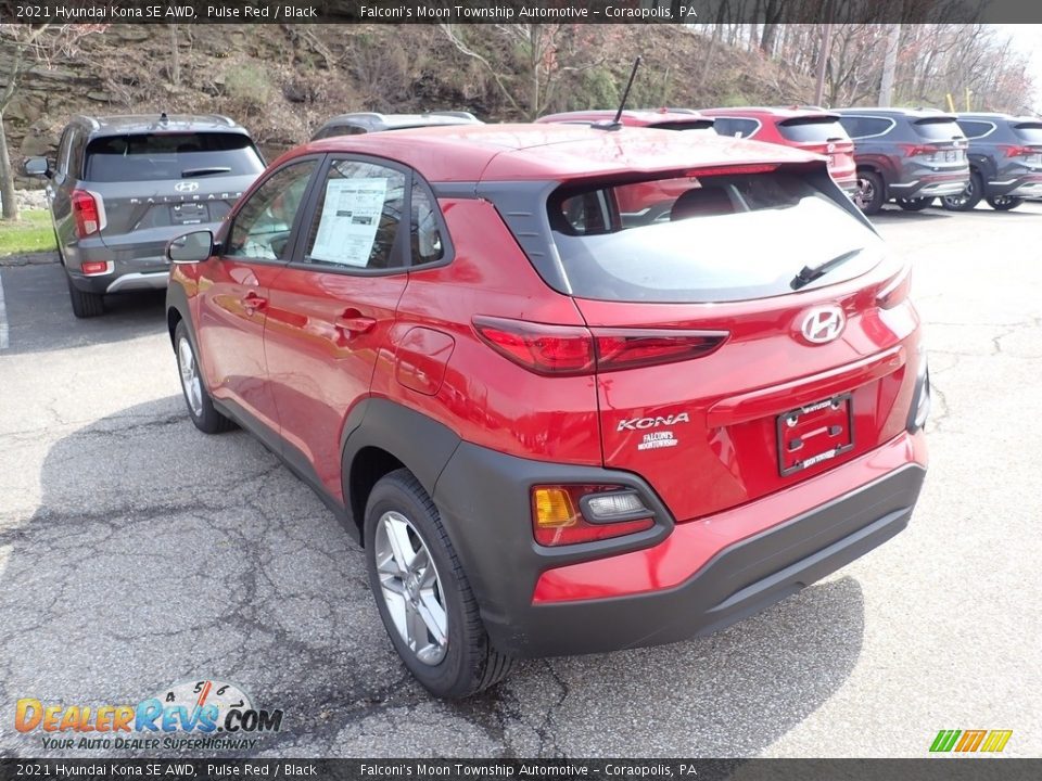 2021 Hyundai Kona SE AWD Pulse Red / Black Photo #6