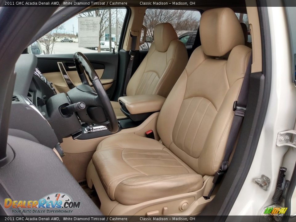 2011 GMC Acadia Denali AWD White Diamond Tintcoat / Cashmere Photo #2