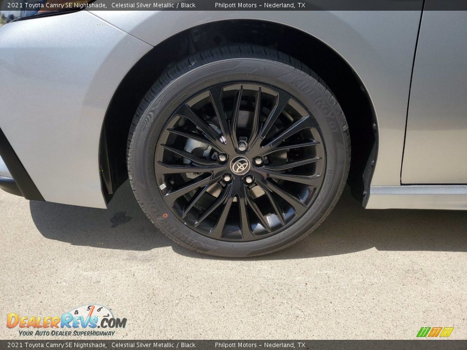 2021 Toyota Camry SE Nightshade Celestial Silver Metallic / Black Photo #10