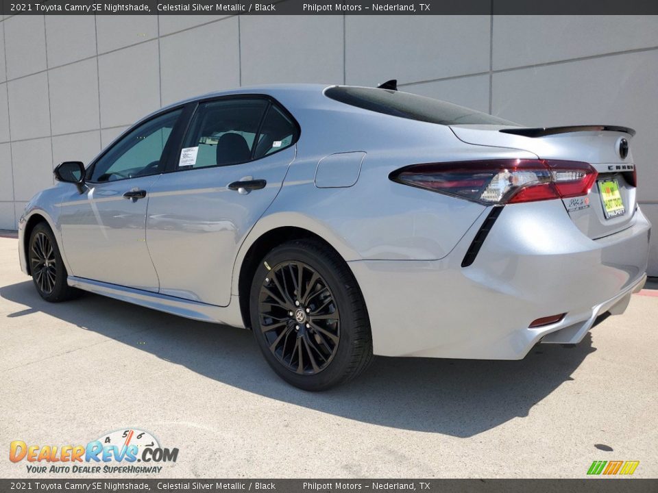 2021 Toyota Camry SE Nightshade Celestial Silver Metallic / Black Photo #11