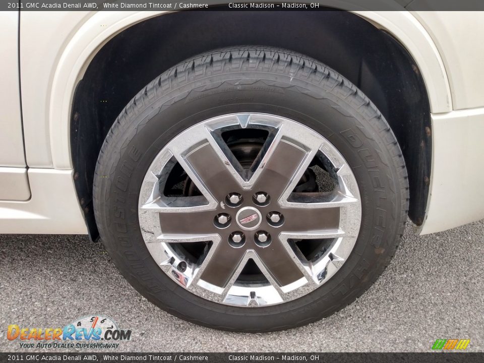 2011 GMC Acadia Denali AWD White Diamond Tintcoat / Cashmere Photo #8