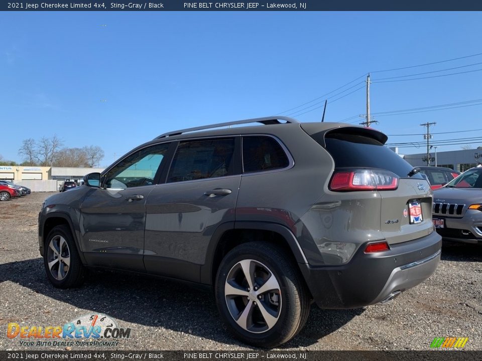 2021 Jeep Cherokee Limited 4x4 Sting-Gray / Black Photo #6