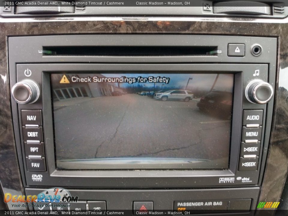 2011 GMC Acadia Denali AWD White Diamond Tintcoat / Cashmere Photo #13