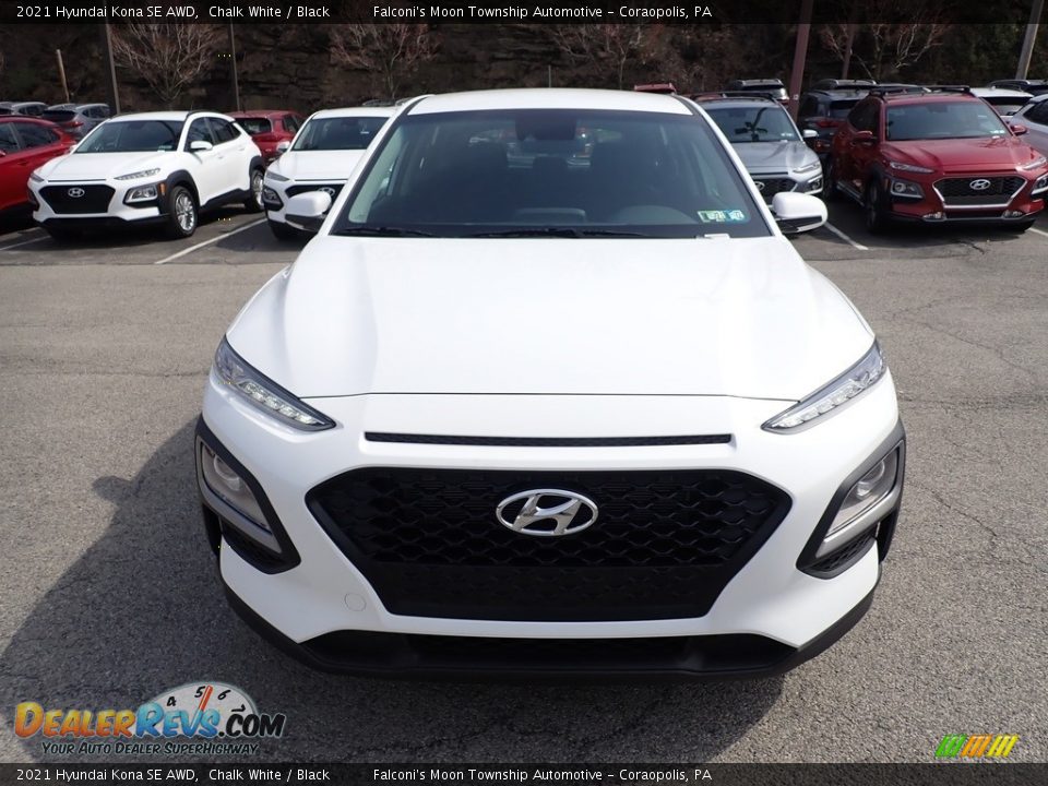 2021 Hyundai Kona SE AWD Chalk White / Black Photo #4