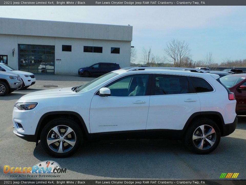 2021 Jeep Cherokee Limited 4x4 Bright White / Black Photo #9