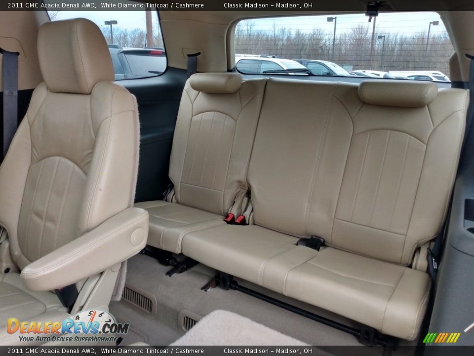 2011 GMC Acadia Denali AWD White Diamond Tintcoat / Cashmere Photo #16