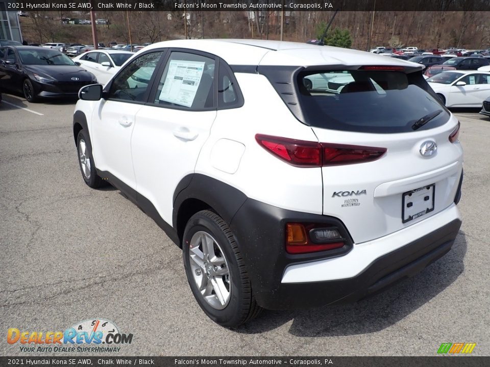 2021 Hyundai Kona SE AWD Chalk White / Black Photo #6