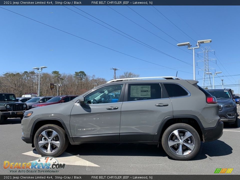 2021 Jeep Cherokee Limited 4x4 Sting-Gray / Black Photo #4