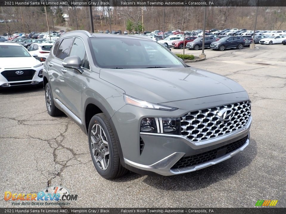 2021 Hyundai Santa Fe Limited AWD Hampton Gray / Black Photo #3