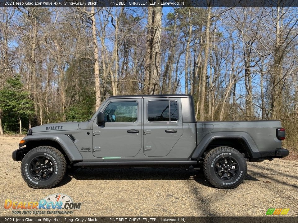 2021 Jeep Gladiator Willys 4x4 Sting-Gray / Black Photo #4