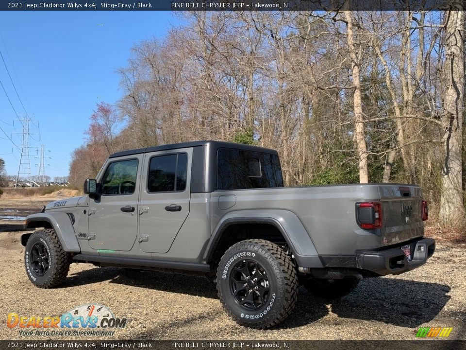 2021 Jeep Gladiator Willys 4x4 Sting-Gray / Black Photo #6