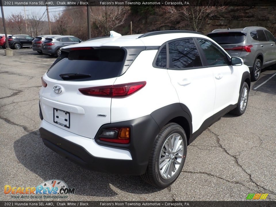 2021 Hyundai Kona SEL AWD Chalk White / Black Photo #2