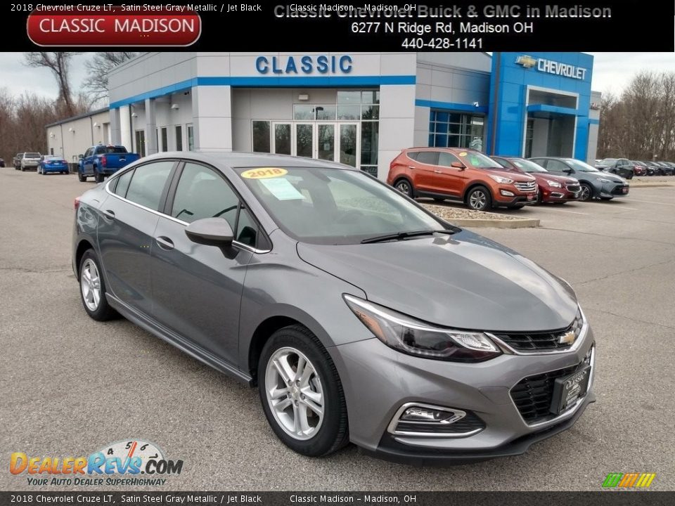 2018 Chevrolet Cruze LT Satin Steel Gray Metallic / Jet Black Photo #1