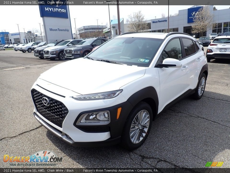 2021 Hyundai Kona SEL AWD Chalk White / Black Photo #5