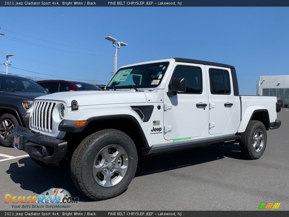 2021 Jeep Gladiator Sport 4x4 Bright White / Black Photo #1