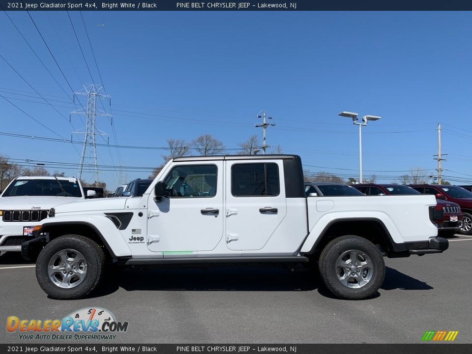 2021 Jeep Gladiator Sport 4x4 Bright White / Black Photo #4