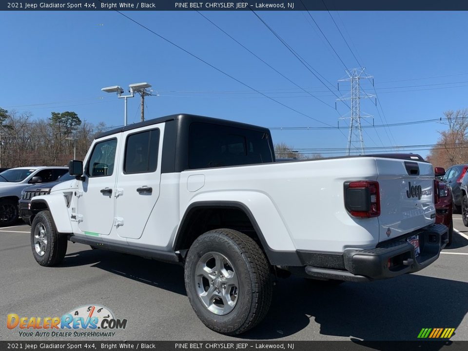 2021 Jeep Gladiator Sport 4x4 Bright White / Black Photo #6