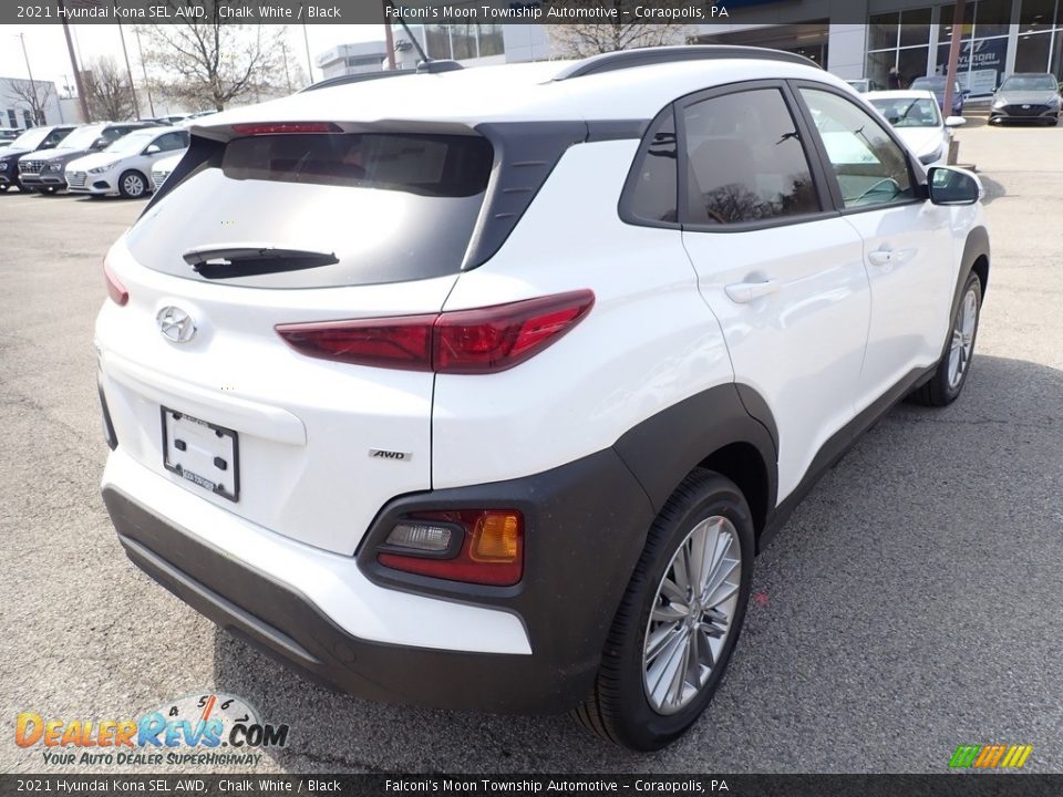 2021 Hyundai Kona SEL AWD Chalk White / Black Photo #2