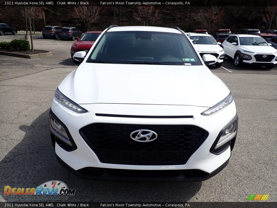 2021 Hyundai Kona SEL AWD Chalk White / Black Photo #4