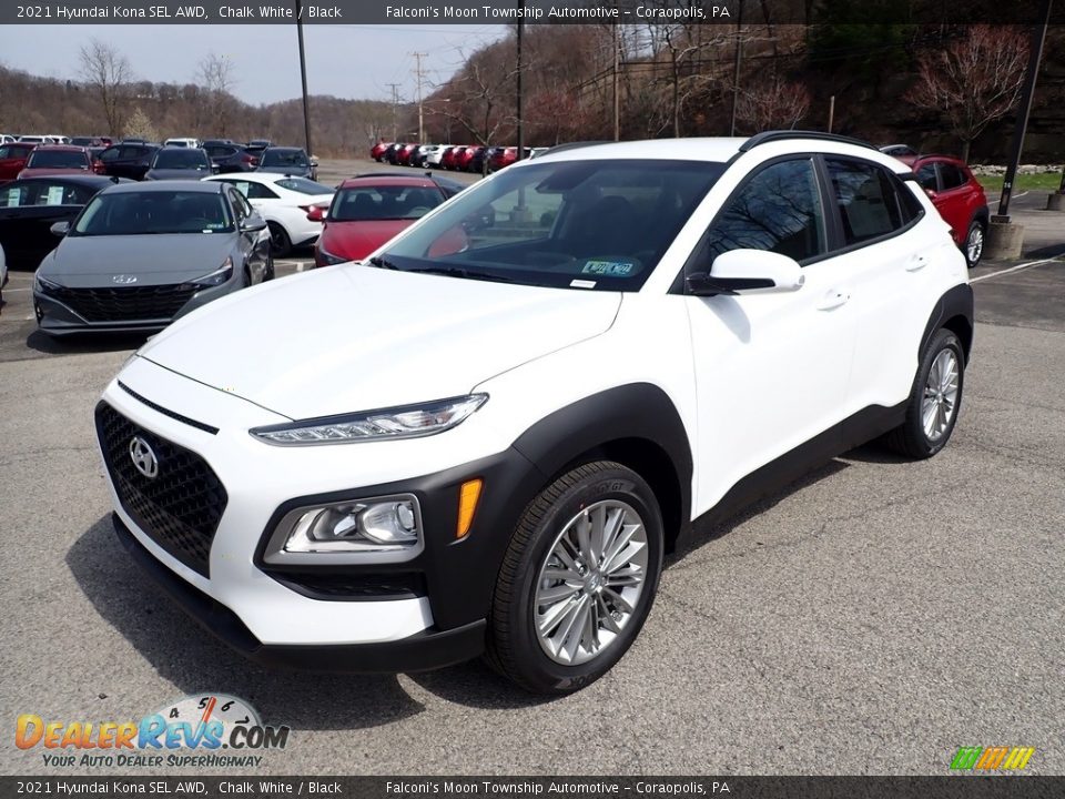 2021 Hyundai Kona SEL AWD Chalk White / Black Photo #5