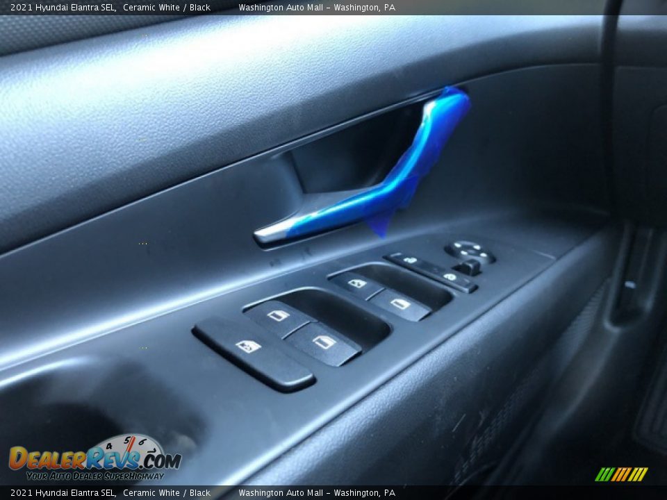 2021 Hyundai Elantra SEL Ceramic White / Black Photo #14