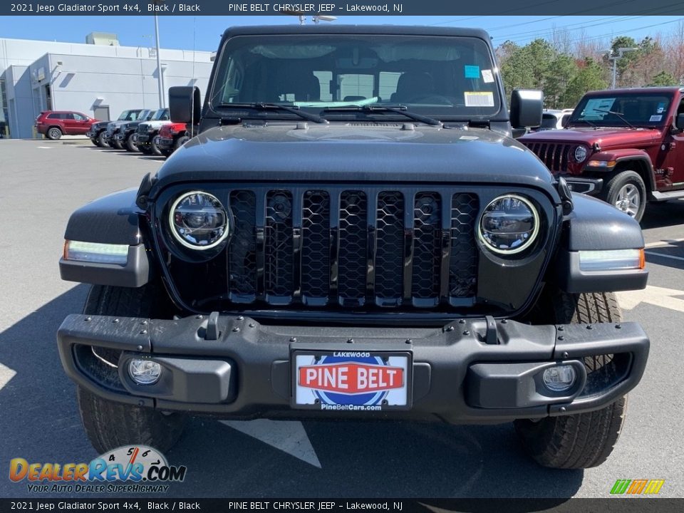 2021 Jeep Gladiator Sport 4x4 Black / Black Photo #3