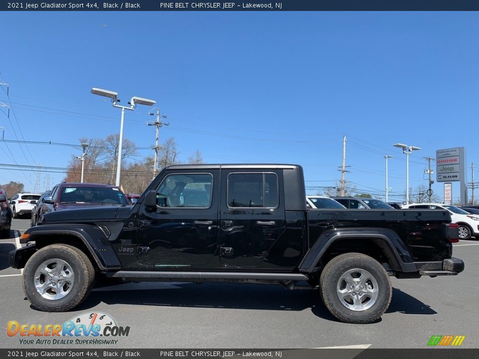 2021 Jeep Gladiator Sport 4x4 Black / Black Photo #4