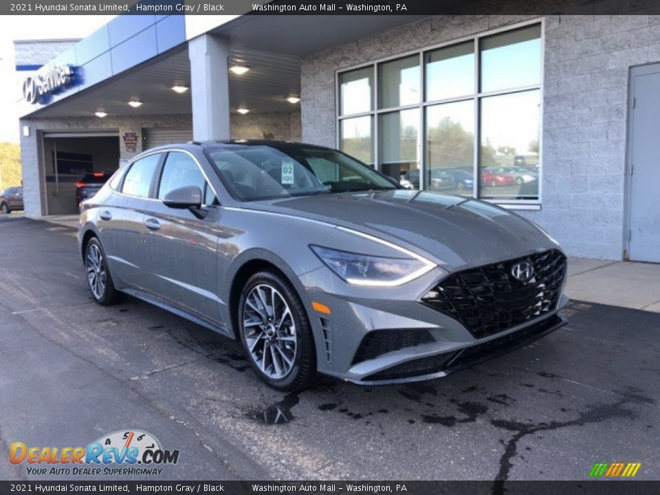 2021 Hyundai Sonata Limited Hampton Gray / Black Photo #1