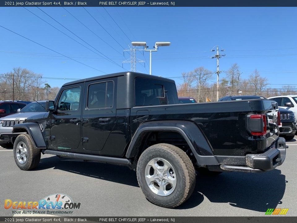 2021 Jeep Gladiator Sport 4x4 Black / Black Photo #6